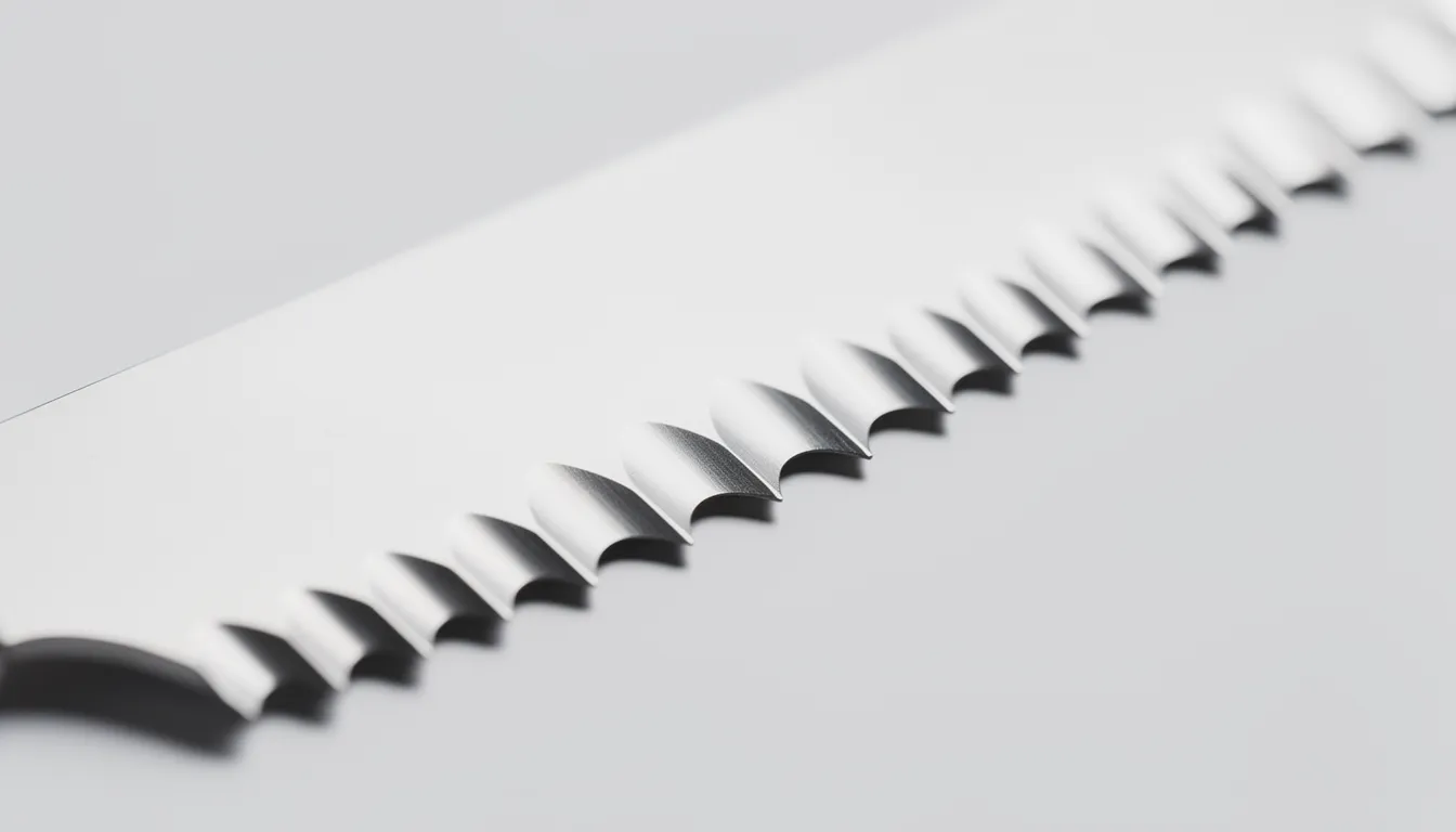 Doner knife blade - serrated doner knife blade